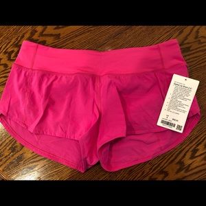 Lululemon Speed Up Shorts Sonic Pink